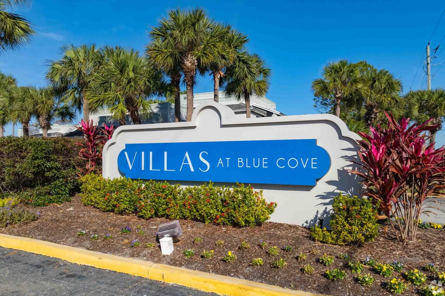 sign at villas at blue cove pet friendly apartments melbourne fl
