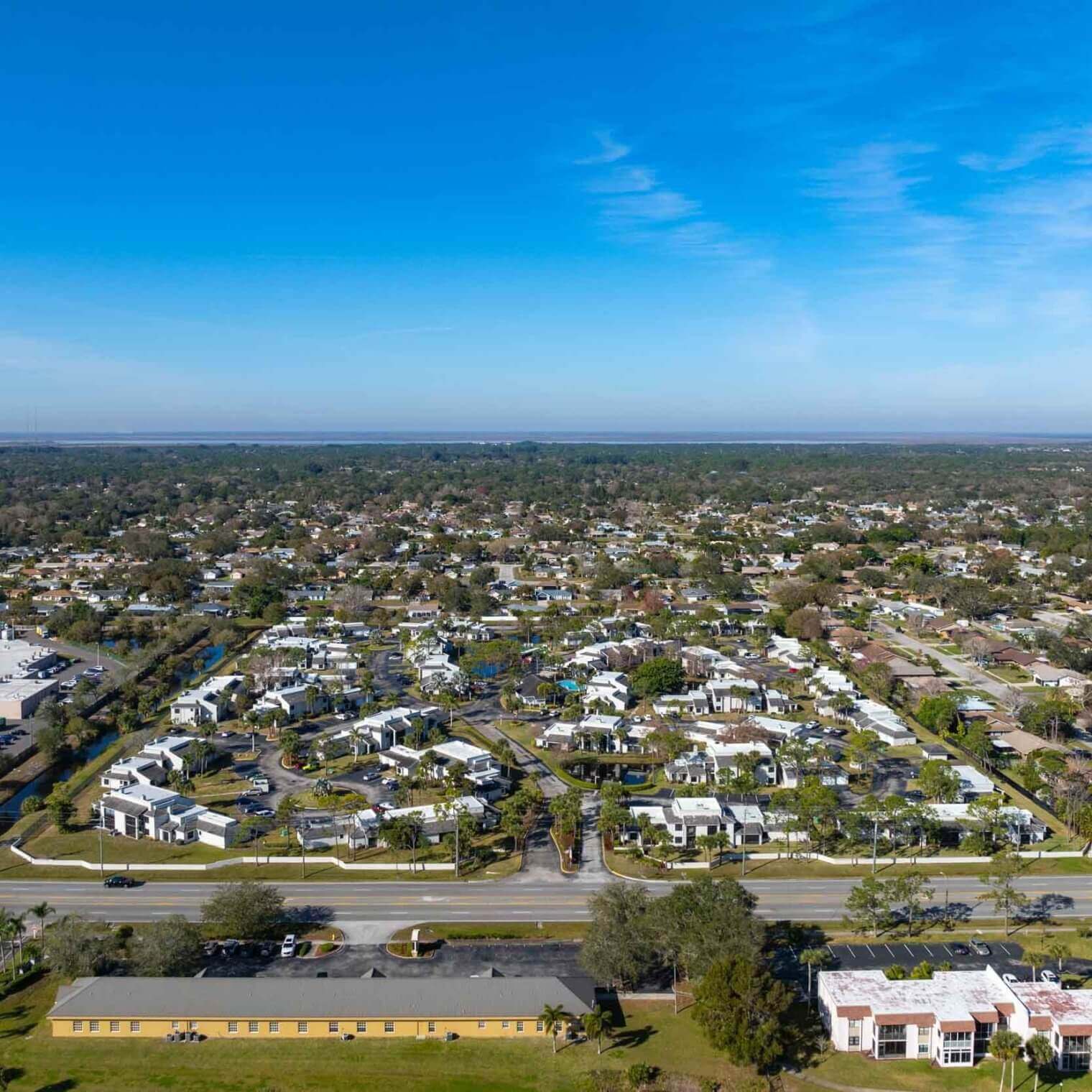 villas at blue cove melbourne fl apartments ariel view